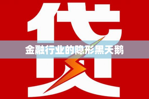 新泰金融行业的隐形黑天鹅